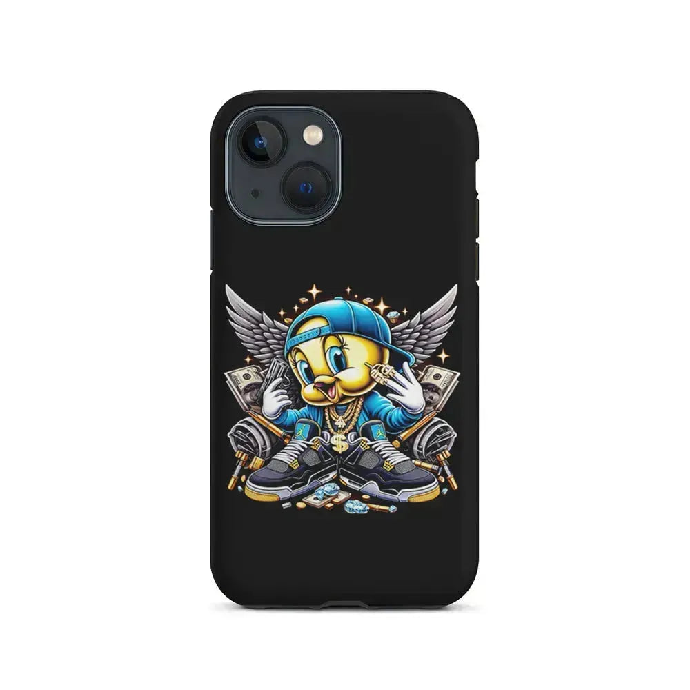 Tweety Bird Rich iPhone 13 Mini Case-2 in 1 Tough Case-Xtracase