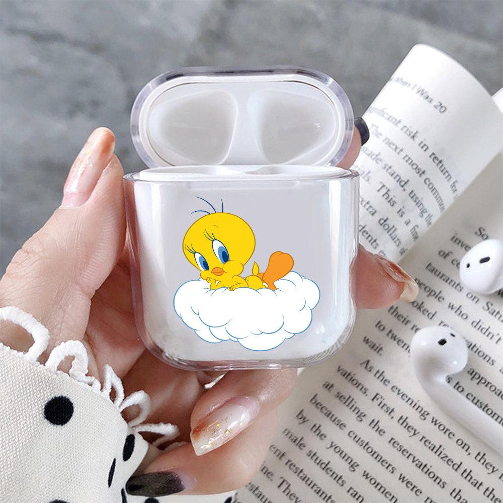 Tweety Cartoon Protective Clear Case Cover For Apple Airpods-Xtracase