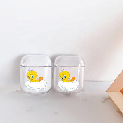 Tweety Cartoon Protective Clear Case Cover For Apple Airpods-Xtracase