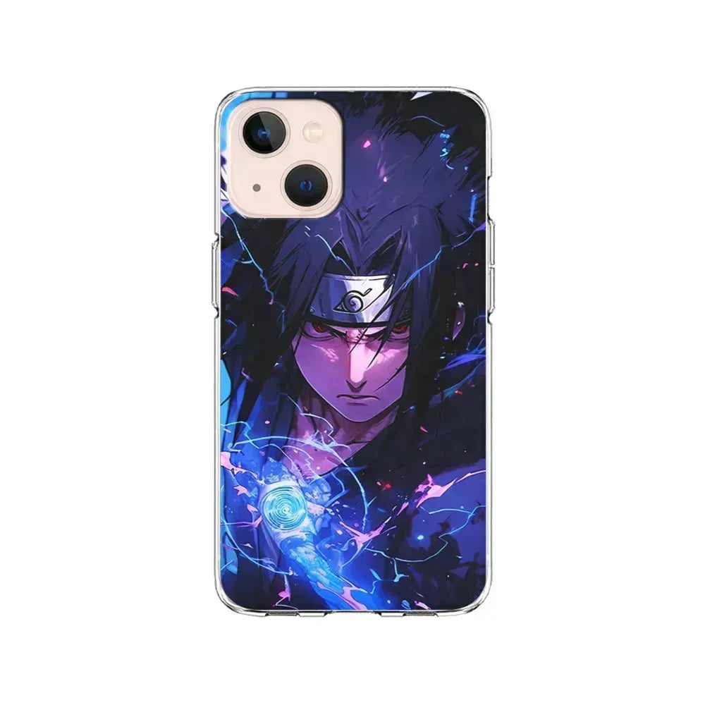 Uchiha Sasuke Serious mode iPhone 13 Mini Case-Clear Soft Case-Xtracase