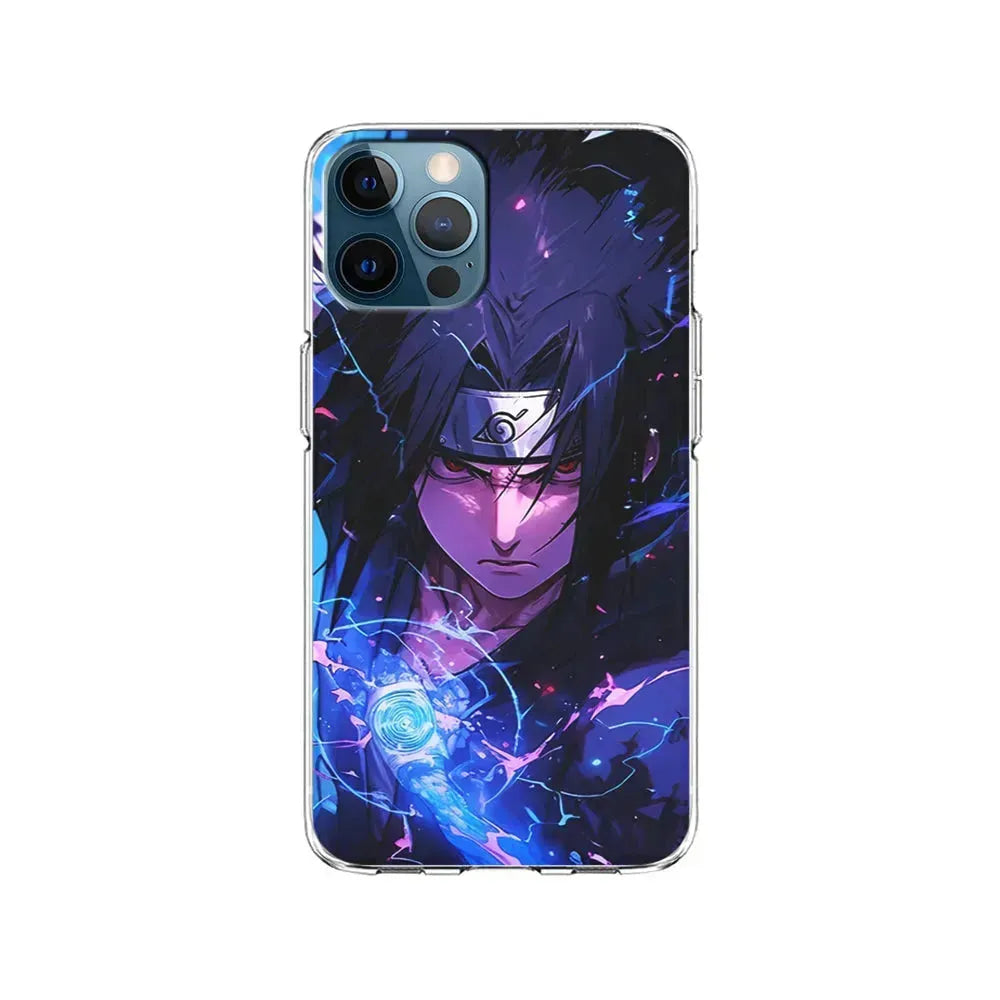 Uchiha Sasuke Serious mode iPhone 15 Pro Max Case-Clear Soft Case-Xtracase