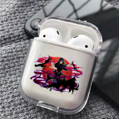 Uchiha Itachi Crow Jutsu Protective Clear Case Cover For Apple Airpods-Xtracase