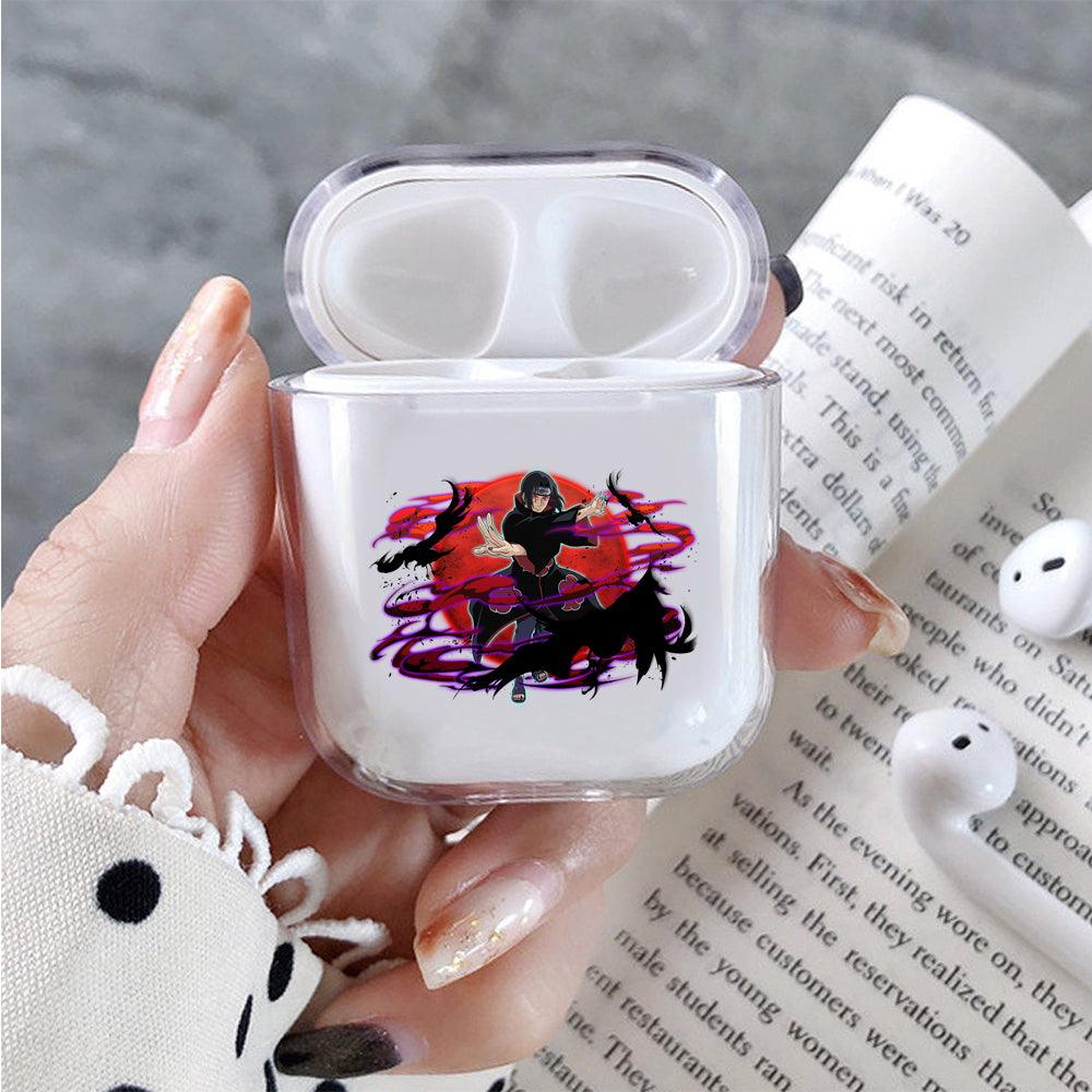 Uchiha Itachi Crow Jutsu Protective Clear Case Cover For Apple Airpods-Xtracase