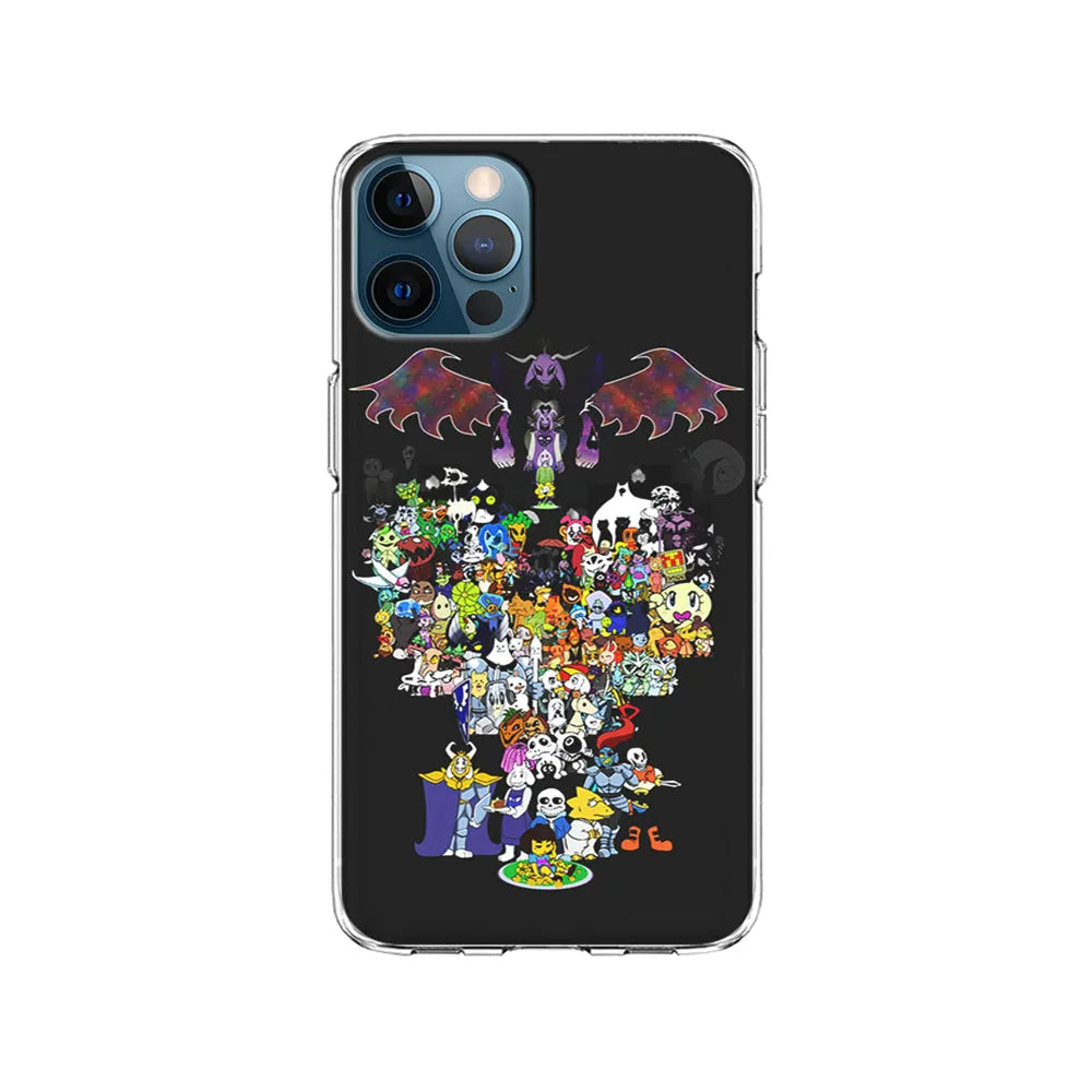 Undertale All Characters iPhone 13 Pro Case-Clear Soft Case-Xtracase