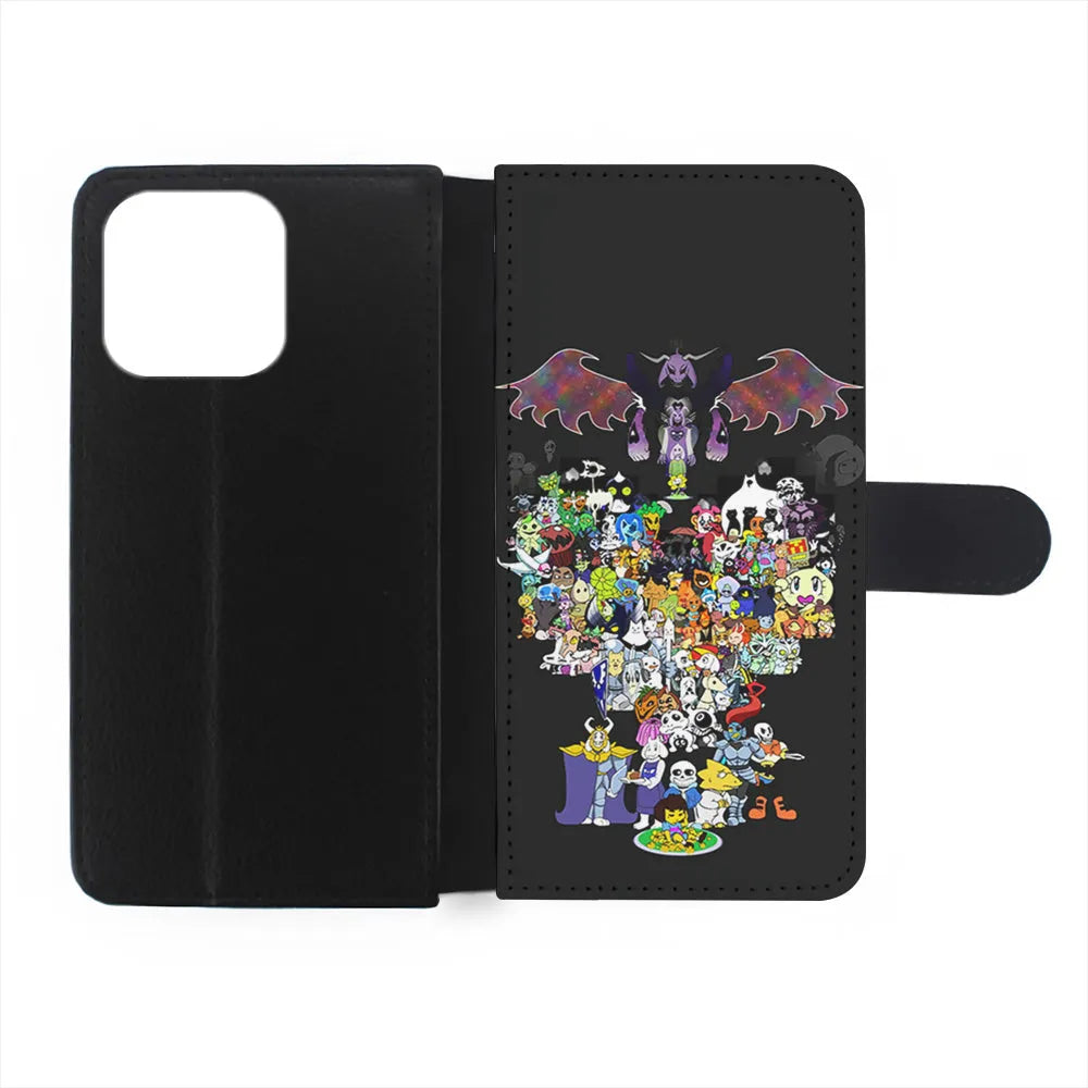 Undertale All Characters iPhone 13 Pro Case-Flip Wallet Case-Xtracase