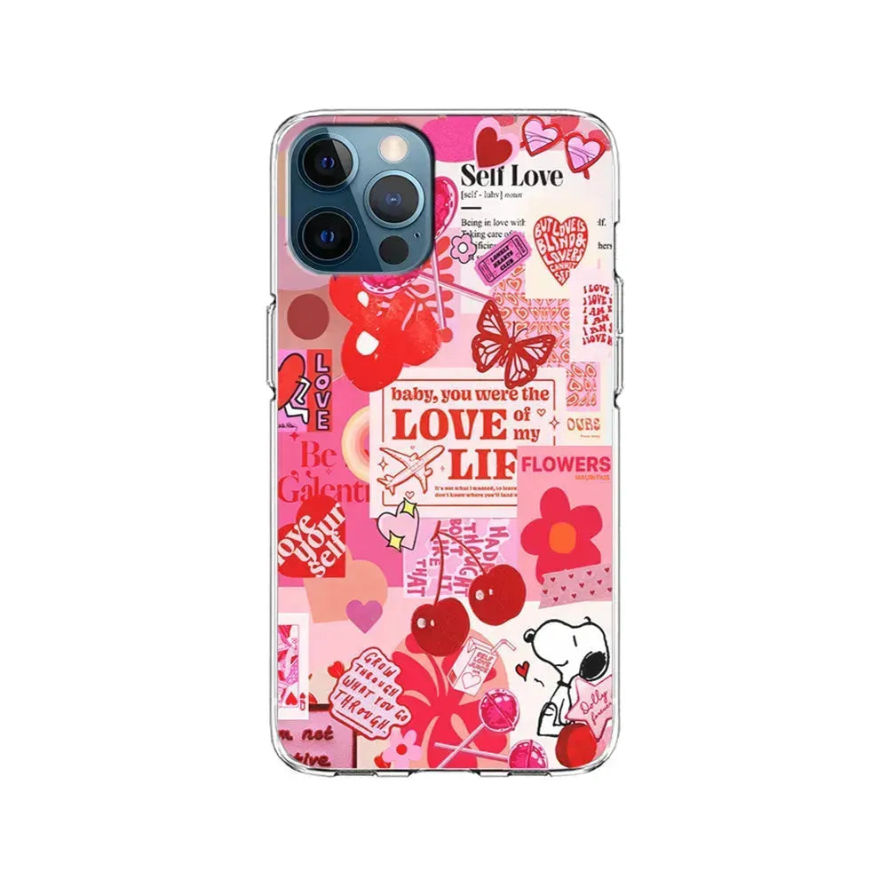 Valentine’s Day Aesthetic iPhone 15 Pro Max Case-Clear Soft Case-Xtracase