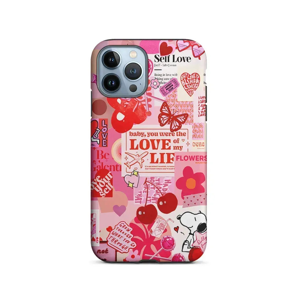 Valentine’s Day Aesthetic iPhone 15 Pro Max Case-2 in 1 Tough Case-Xtracase