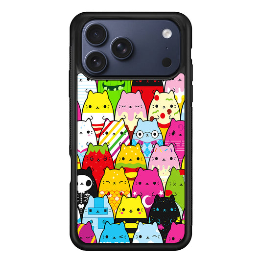 Various Cats Cartoon iPhone 17 Pro Max Case - Xtracase
