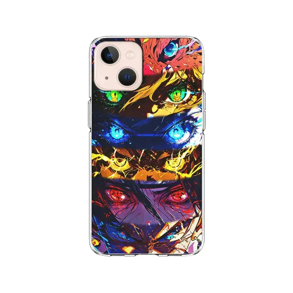 Various Kinds of Anime Eyes iPhone 13 Mini Case-Clear Soft Case-Xtracase
