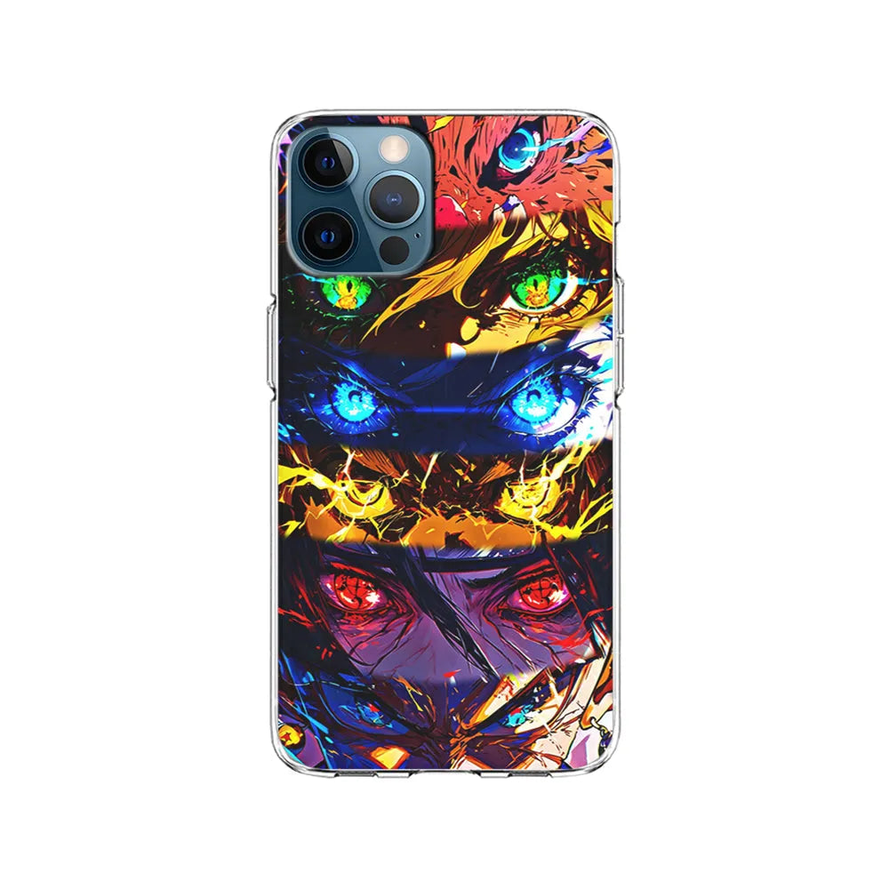 Various Kinds of Anime Eyes iPhone 13 Pro Case-Clear Soft Case-Xtracase