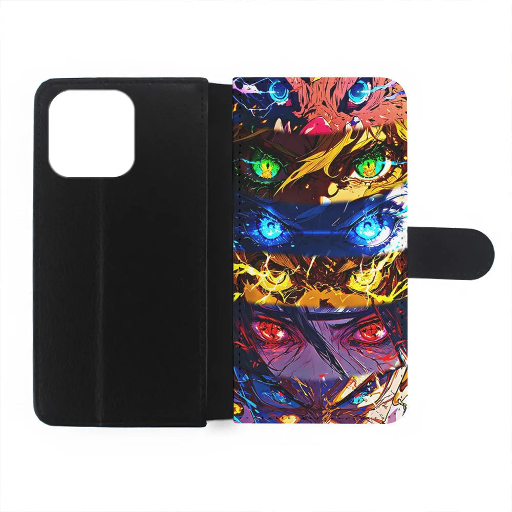 Various Kinds of Anime Eyes iPhone 13 Pro Case-Flip Wallet Case-Xtracase