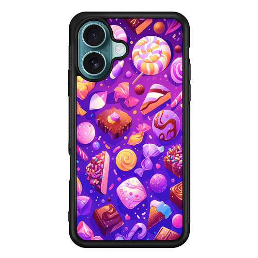 Various Kinds of Sweets and Candies iPhone 16 Case - Xtracase