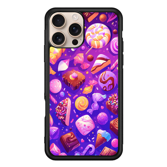Various Kinds of Sweets and Candies iPhone 16 Pro Max Case - iPhone 16 Pro Max
