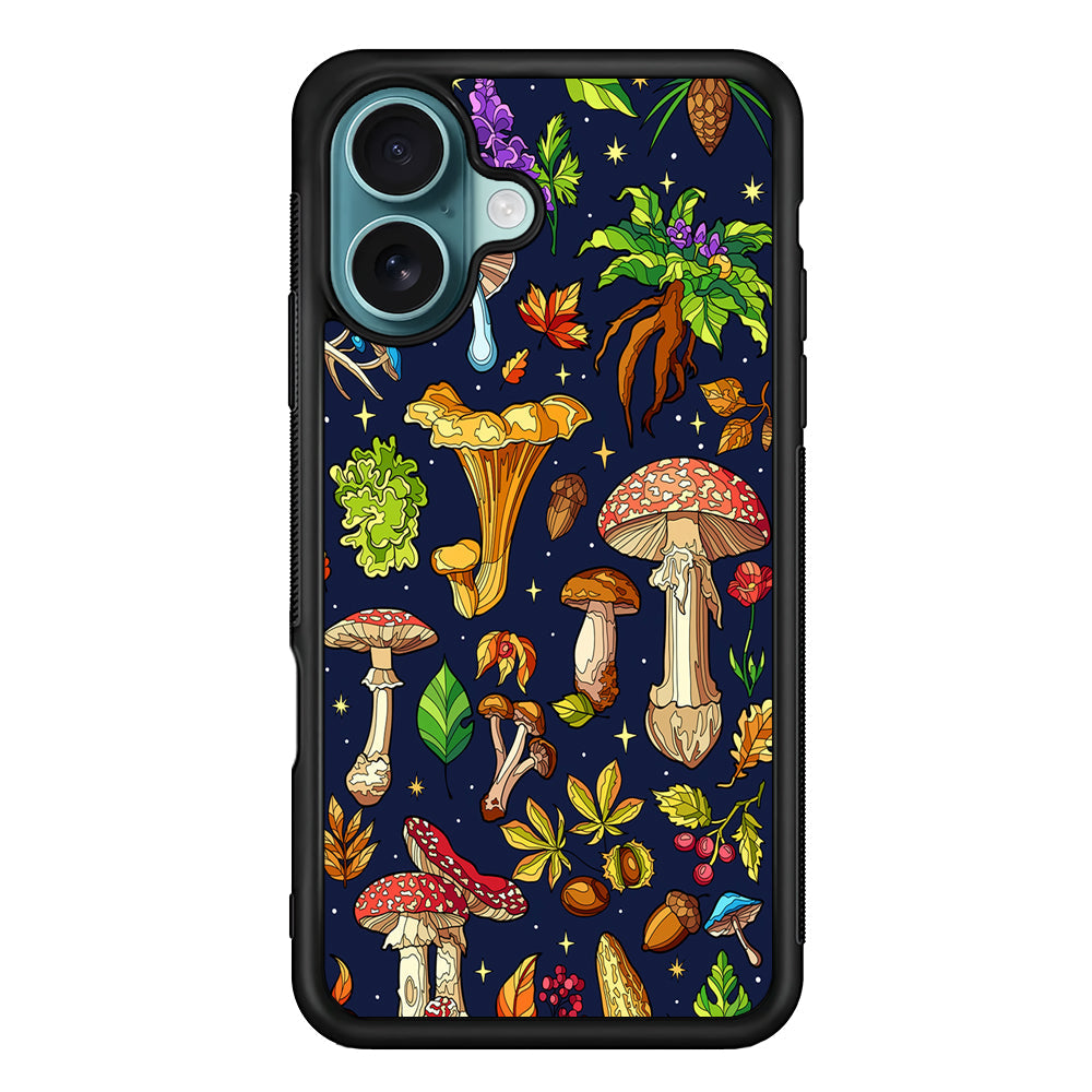 Various Mushrooms Autumn iPhone 16 Plus Case - Xtracase