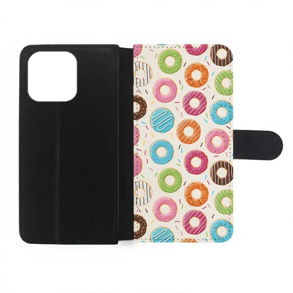 Various Sweet Cute Donuts iPhone 15 Pro Max Case-Flip Wallet Case-Xtracase