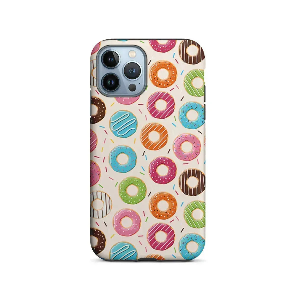 Various Sweet Cute Donuts iPhone 15 Pro Max Case-2 in 1 Tough Case-Xtracase