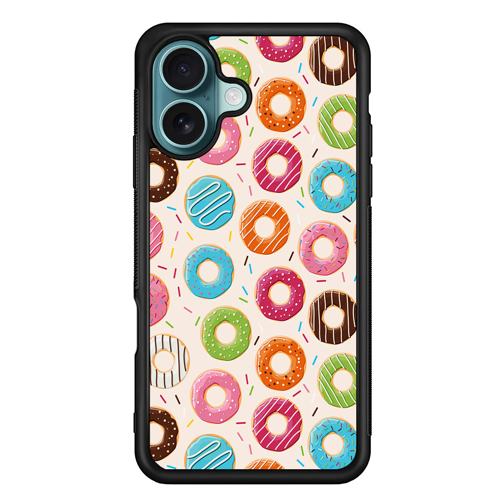 Various Sweet Cute Donuts iPhone 16 Case - Xtracase
