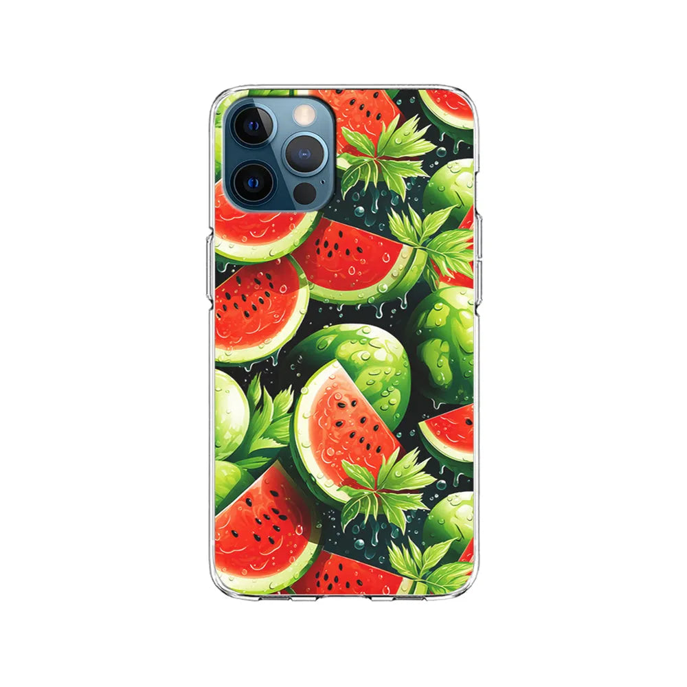 Watermelon Summer Fresh Fruit iPhone 13 Pro Case-Clear Soft Case-Xtracase