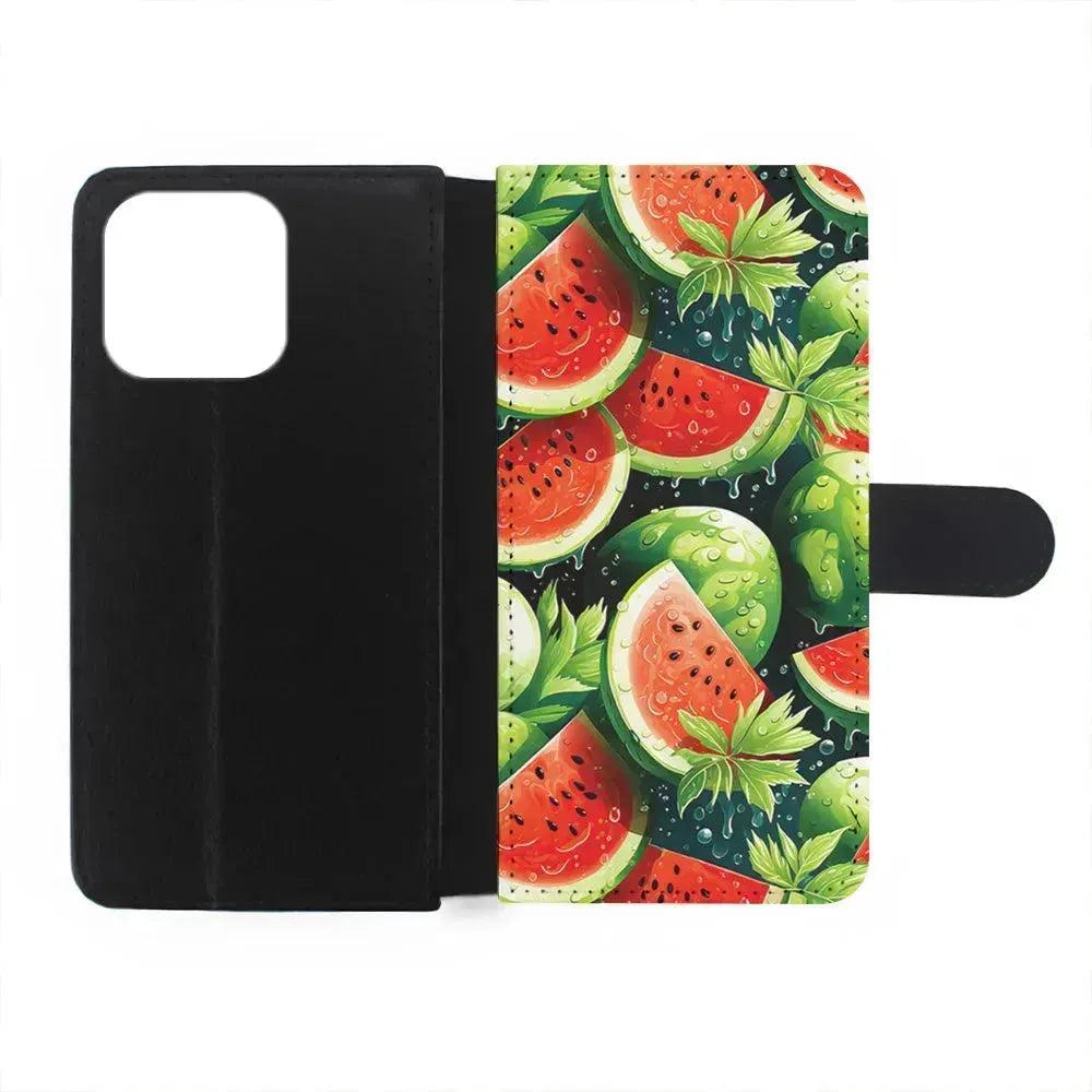 Watermelon Summer Fresh Fruit iPhone 13 Mini Case-Flip Wallet Case-Xtracase
