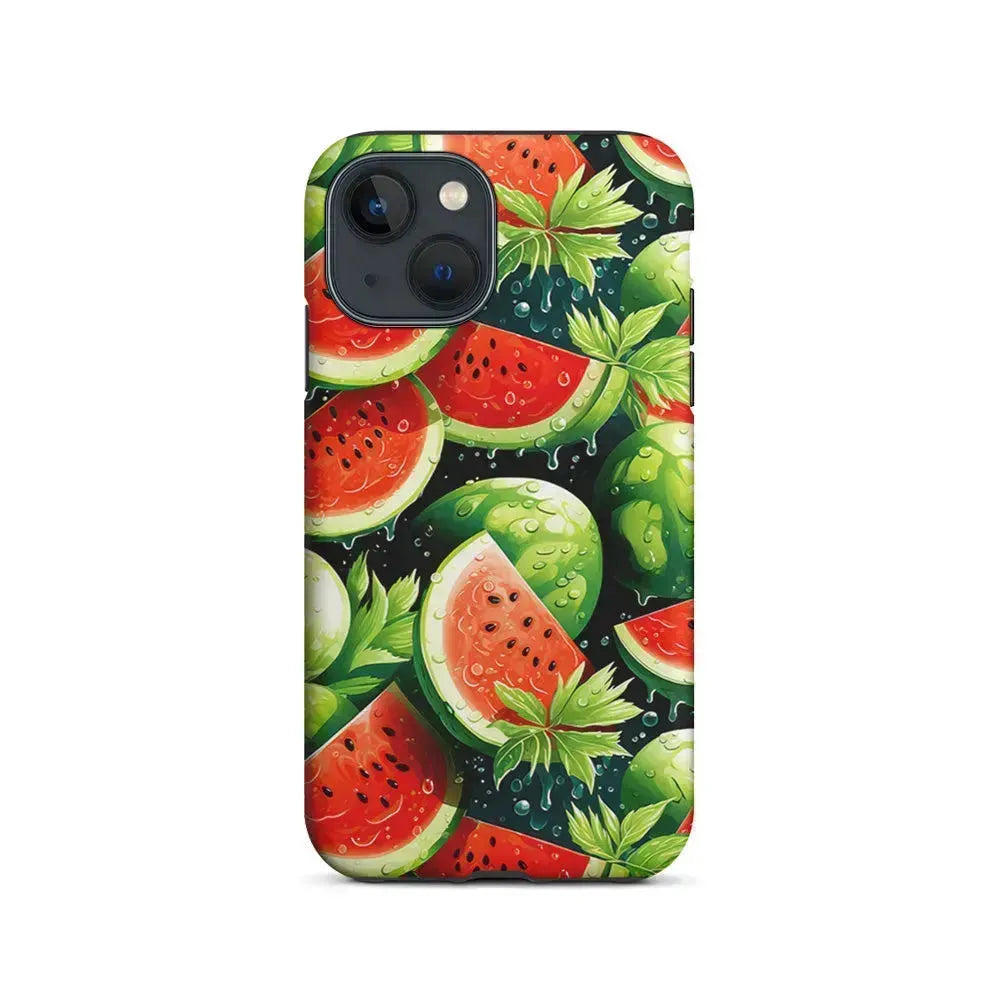 Watermelon Summer Fresh Fruit iPhone 13 Mini Case-2 in 1 Tough Case-Xtracase