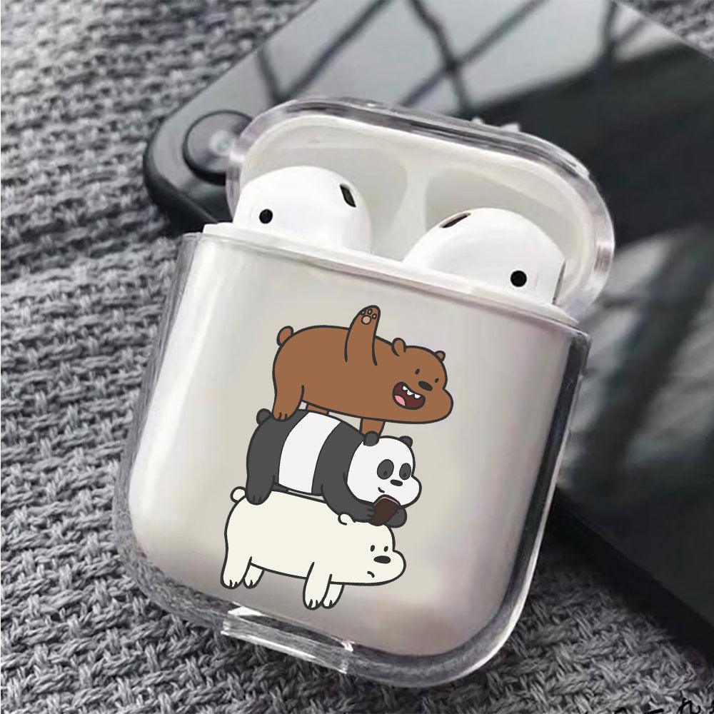 We Bare Bear Protective Clear Case Cover For Apple Airpods-Xtracase