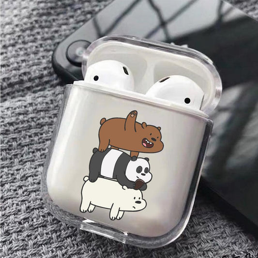 We Bare Bear Protective Clear Case Cover For Apple Airpods-Xtracase