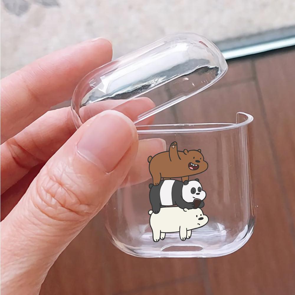 We Bare Bear Protective Clear Case Cover For Apple Airpods-Xtracase