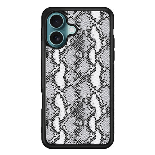 White Snake Skin Pattern iPhone 16 Plus Case - Xtracase