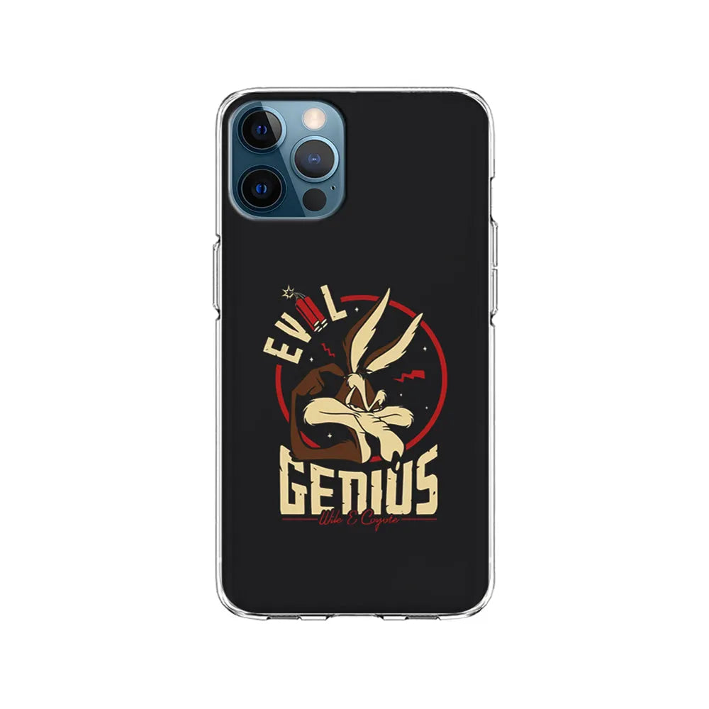 Wile E Coyote Evil Genius iPhone 13 Pro Case-Clear Soft Case-Xtracase