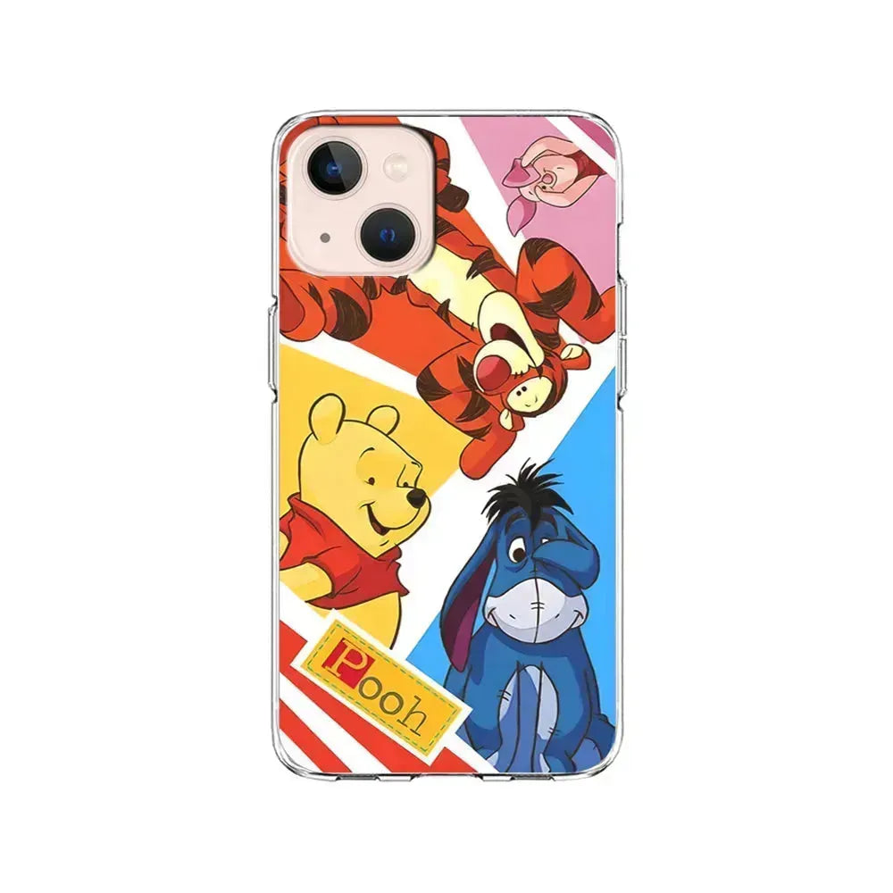 Winnie The Pooh Friends for Life iPhone 13 Mini Case-Clear Soft Case-Xtracase