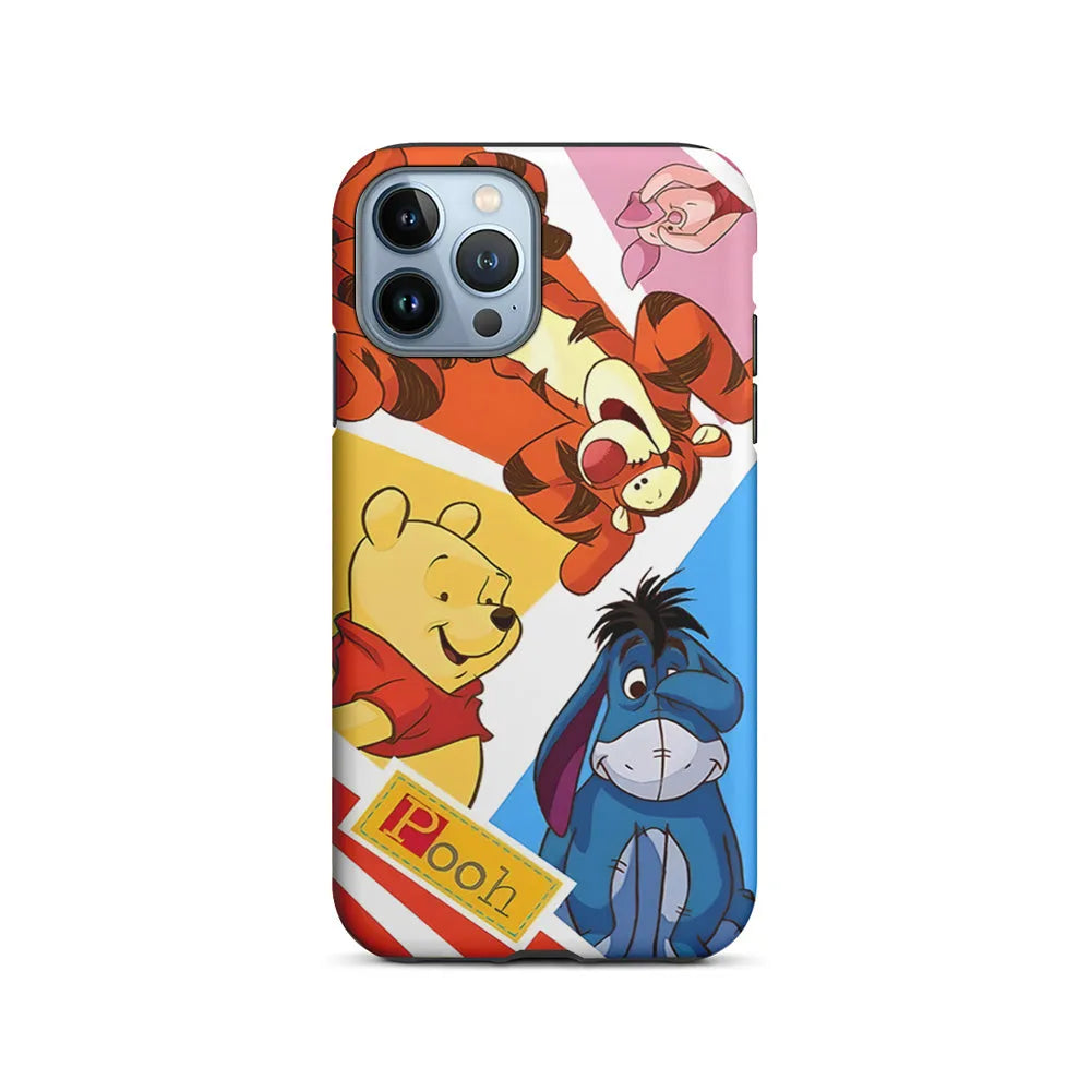 Winnie The Pooh Friends for Life iPhone 14 Pro Case-2 in 1 Tough Case-Xtracase