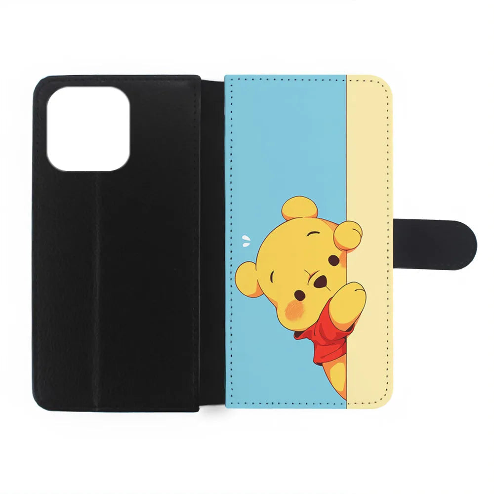 Winnie The Pooh Is Hiding iPhone 13 Pro Max Case-Flip Wallet Case-Xtracase