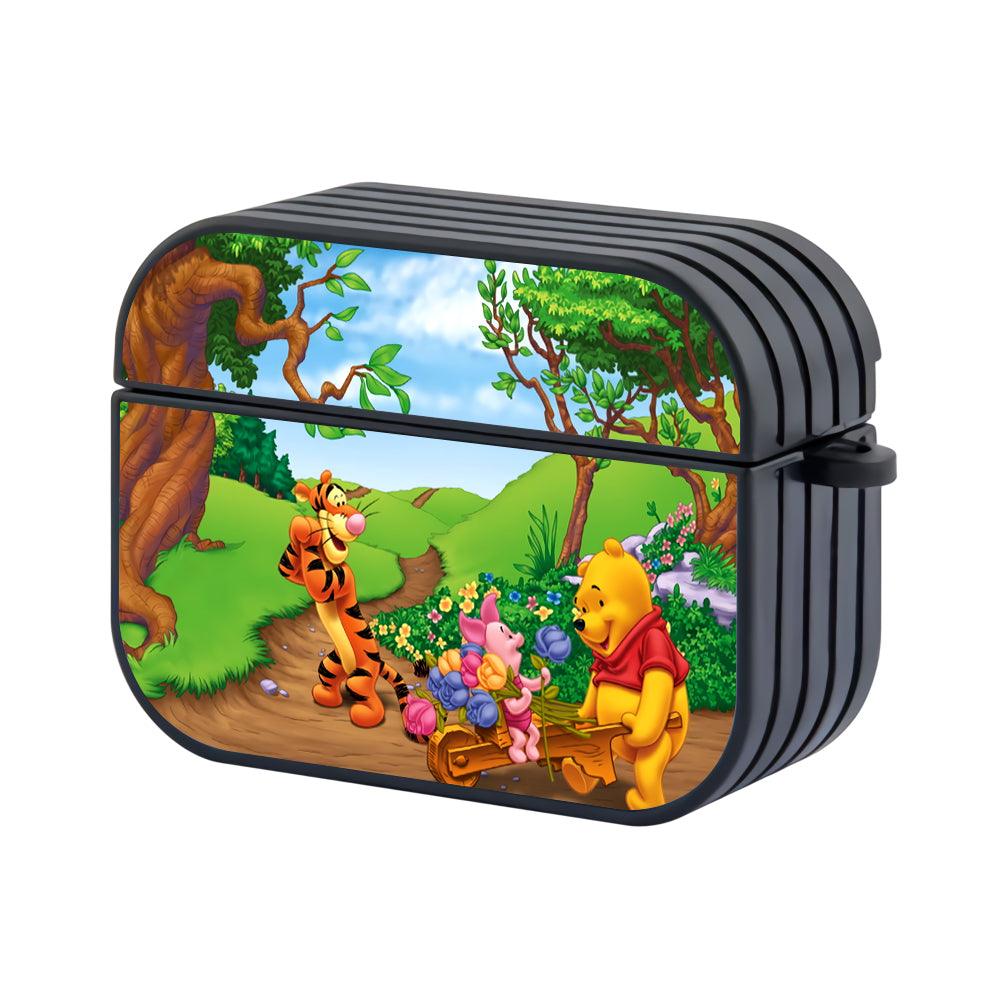 Winnie The Pooh Lovely Morning Hard Plastic Case Cover For Apple Airpods Pro-Xtracase