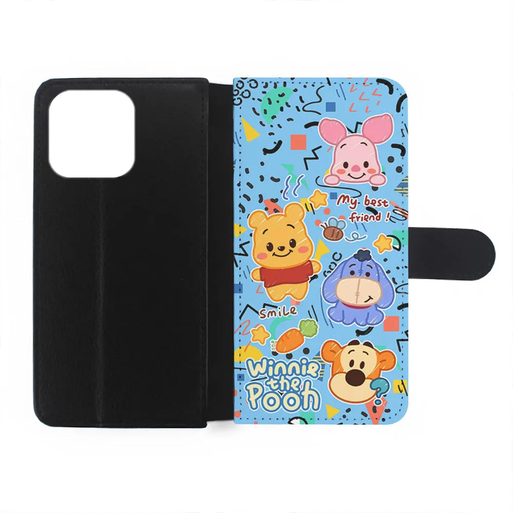 Winnie The Pooh The Best Friend iPhone 13 Pro Case-Flip Wallet Case-Xtracase