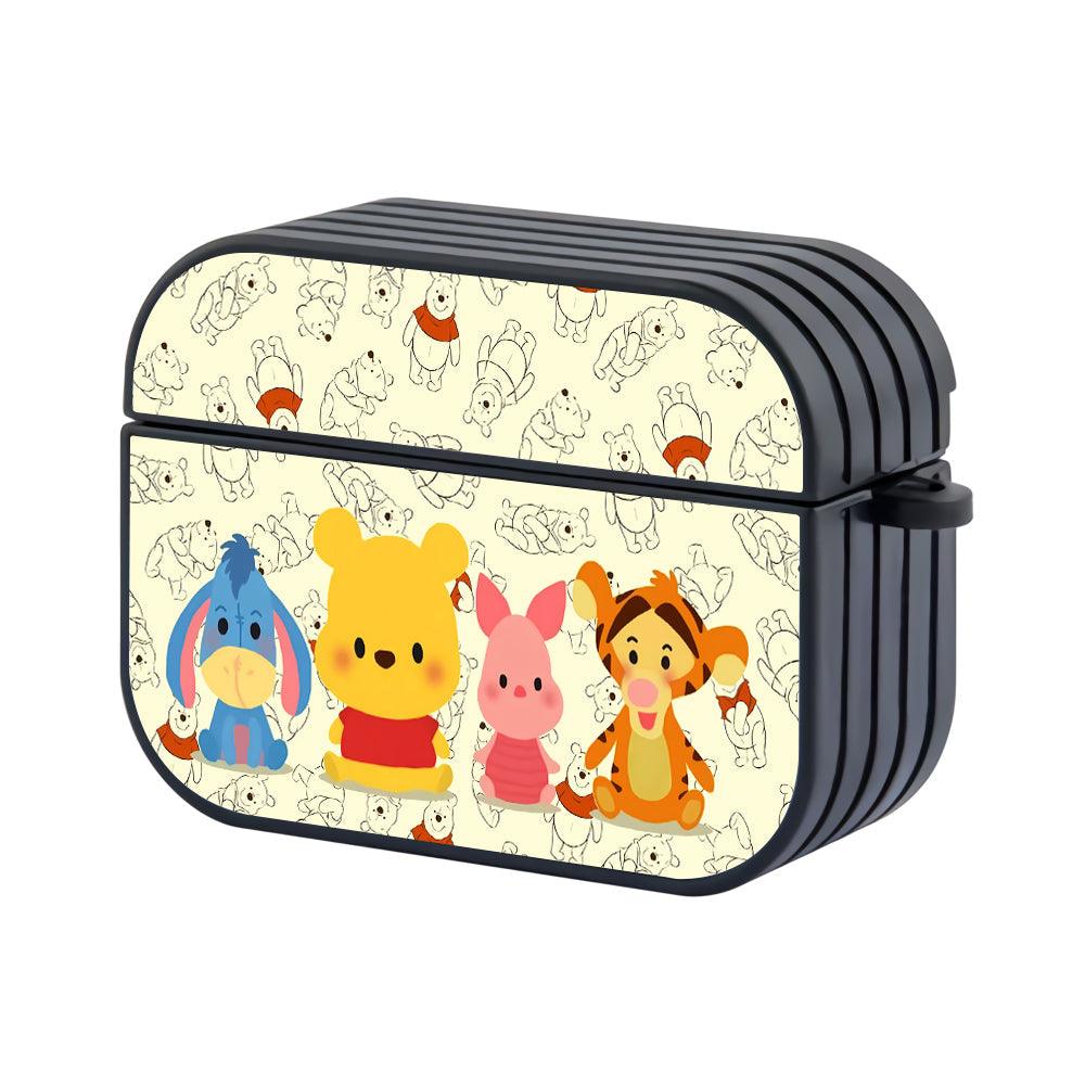 Winnie The Pooh Tiny Members Hard Plastic Case Cover For Apple Airpods Pro 2-Xtracase