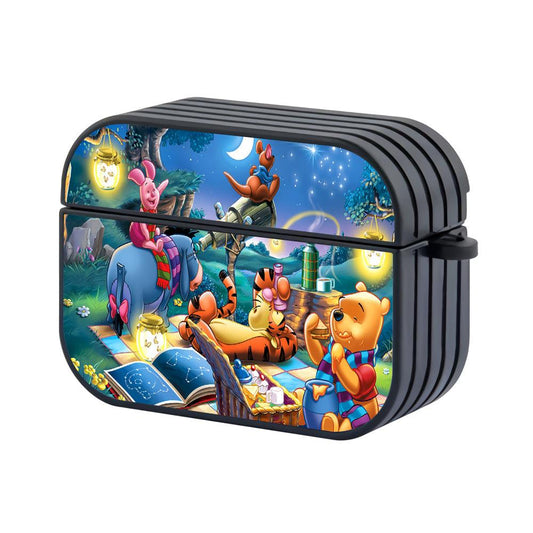 Winnie The Pooh Together in the Starry Night Hard Plastic Case Cover For Apple Airpods Pro-Xtracase