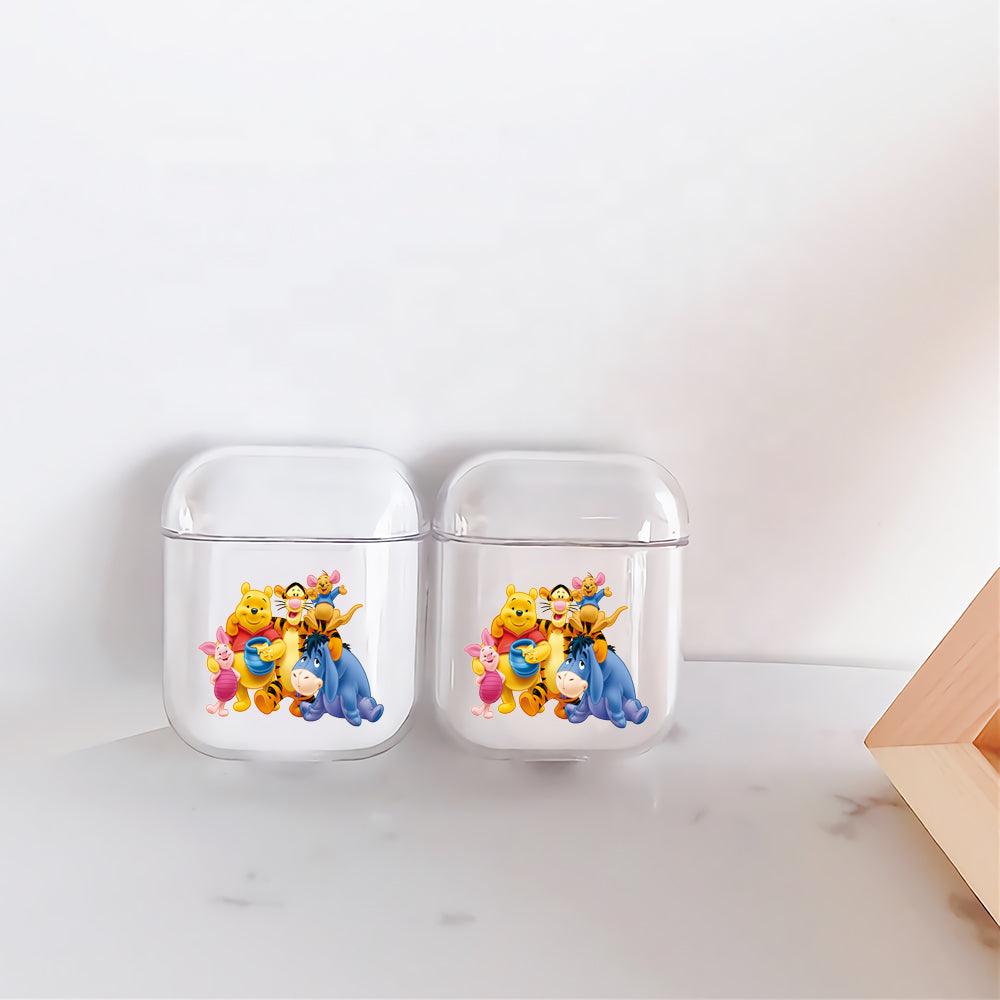 Winnie the Pooh Family Protective Clear Case Cover For Apple Airpods-Xtracase