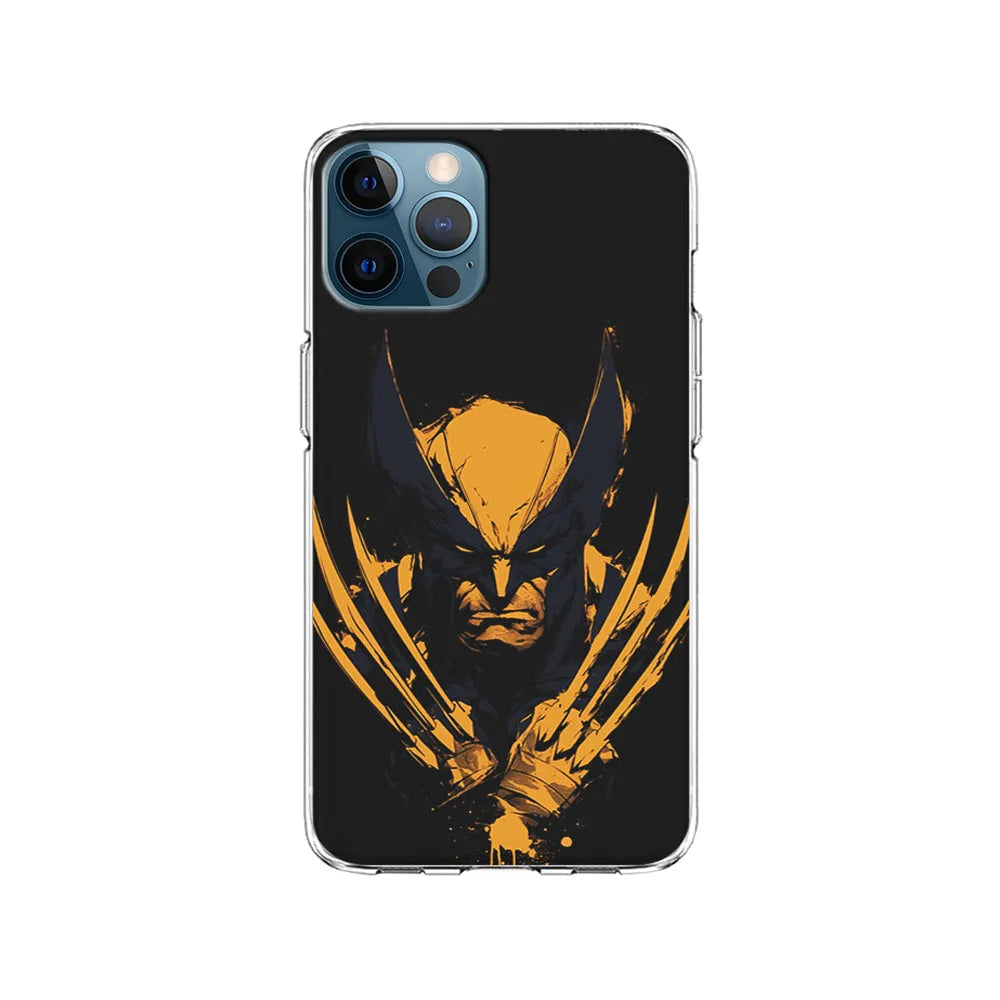 Wolverine Black and Yellow iPhone 13 Pro Case-Clear Soft Case-Xtracase