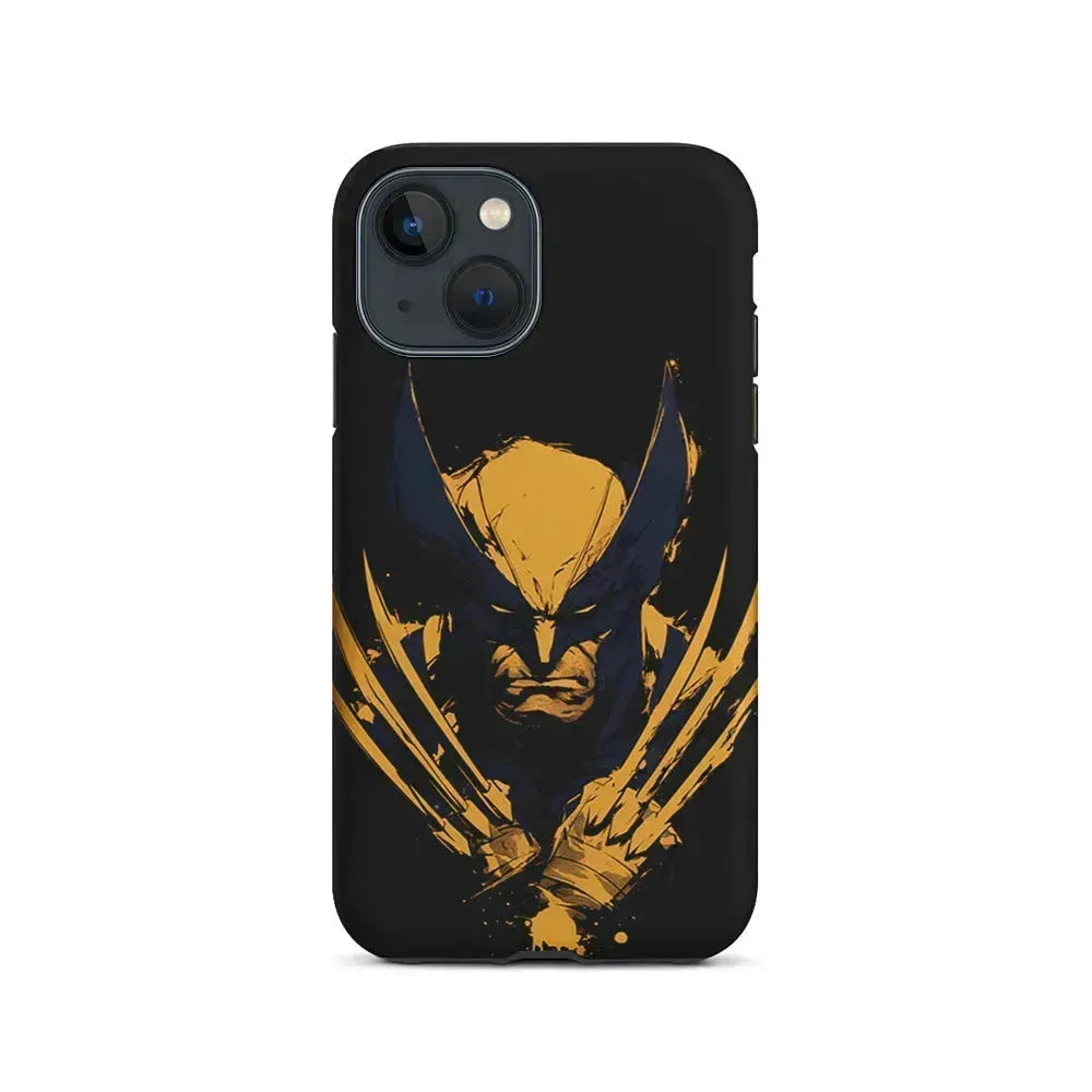 Wolverine Black and Yellow iPhone 13 Mini Case-2 in 1 Tough Case-Xtracase