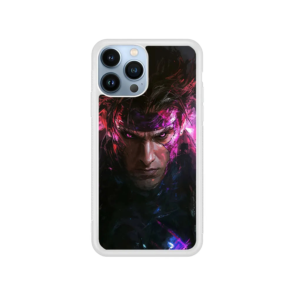 X-Men Gambit Comics iPhone 13 Pro Case-Rubber / White (2D Case)-Xtracase