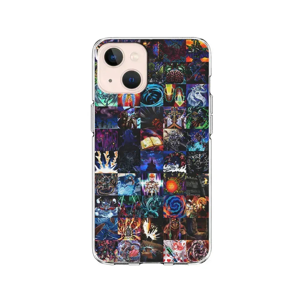 Yu-Gi-Oh Monster Card Collection iPhone 13 Mini Case-Clear Soft Case-Xtracase