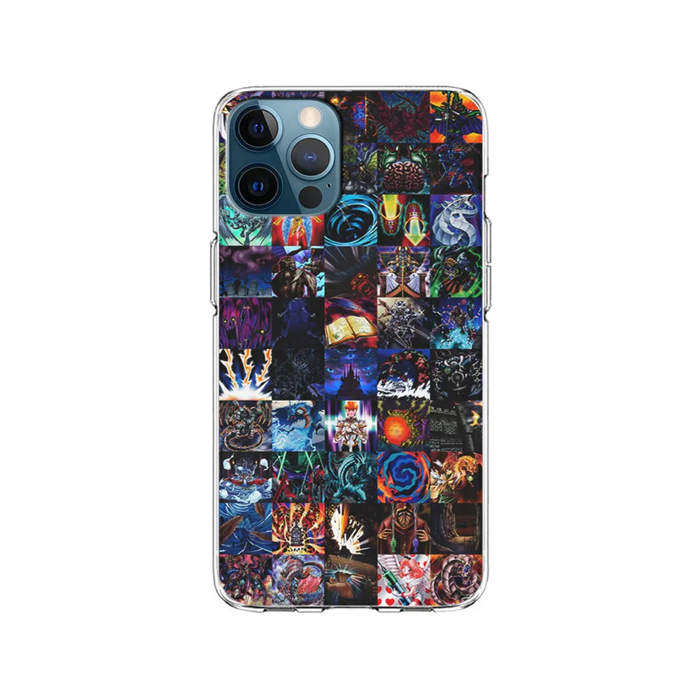 Yu-Gi-Oh Monster Card Collection iPhone 13 Pro Case-Clear Soft Case-Xtracase