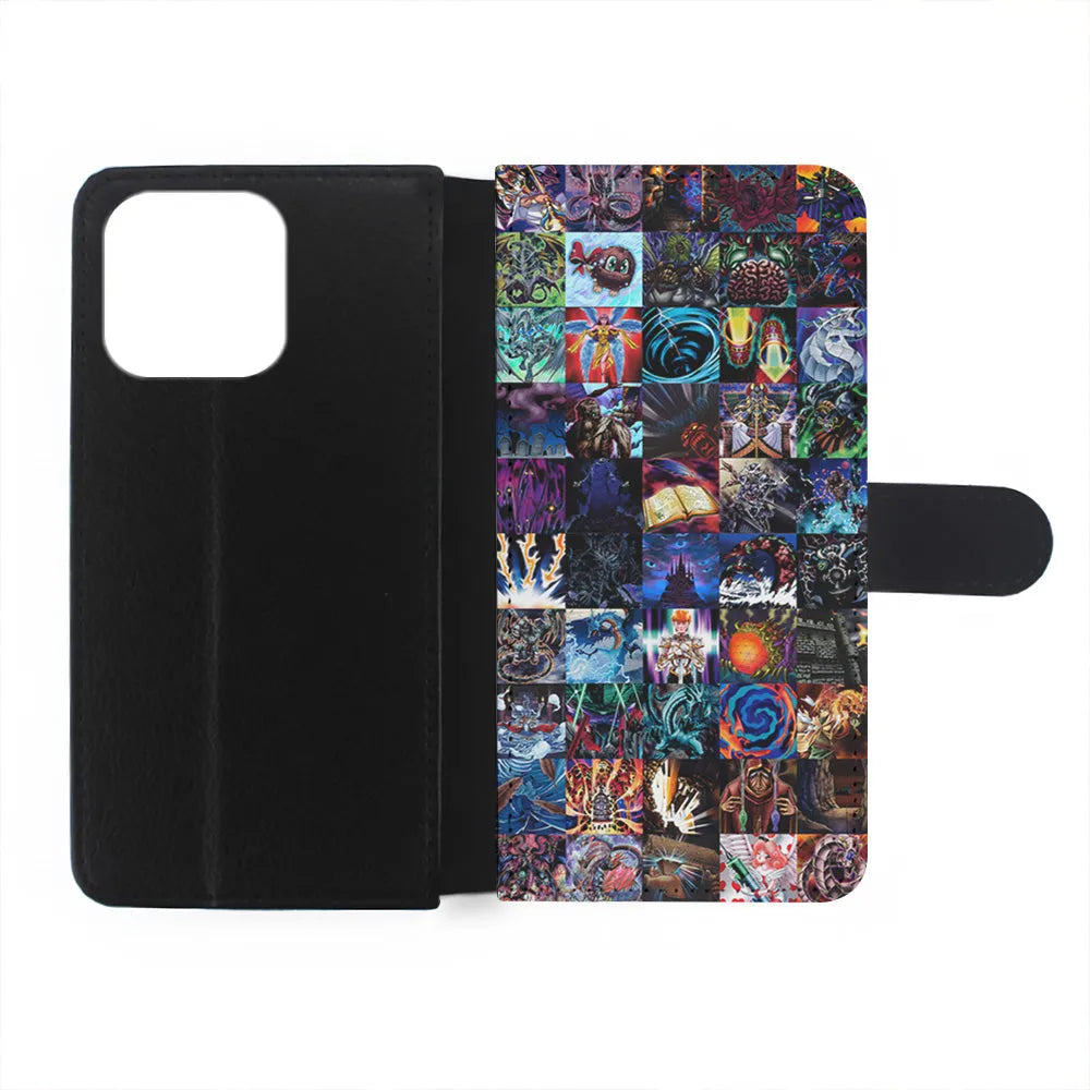 Yu-Gi-Oh Monster Card Collection iPhone 13 Pro Case-Flip Wallet Case-Xtracase