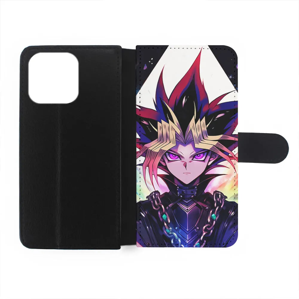Yu-Gi-Oh Yugi Mutou Face iPhone 13 Pro Case-Flip Wallet Case-Xtracase