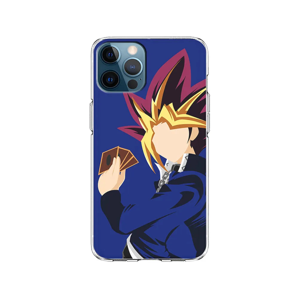 Yu-Gi-Oh Yugi Mutou Silhouette iPhone 13 Pro Max Case-Clear Soft Case-Xtracase