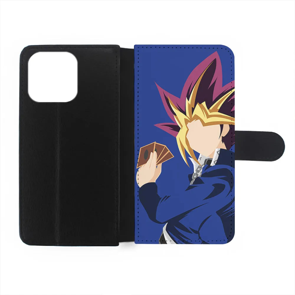 Yu-Gi-Oh Yugi Mutou Silhouette iPhone 13 Pro Max Case-Flip Wallet Case-Xtracase