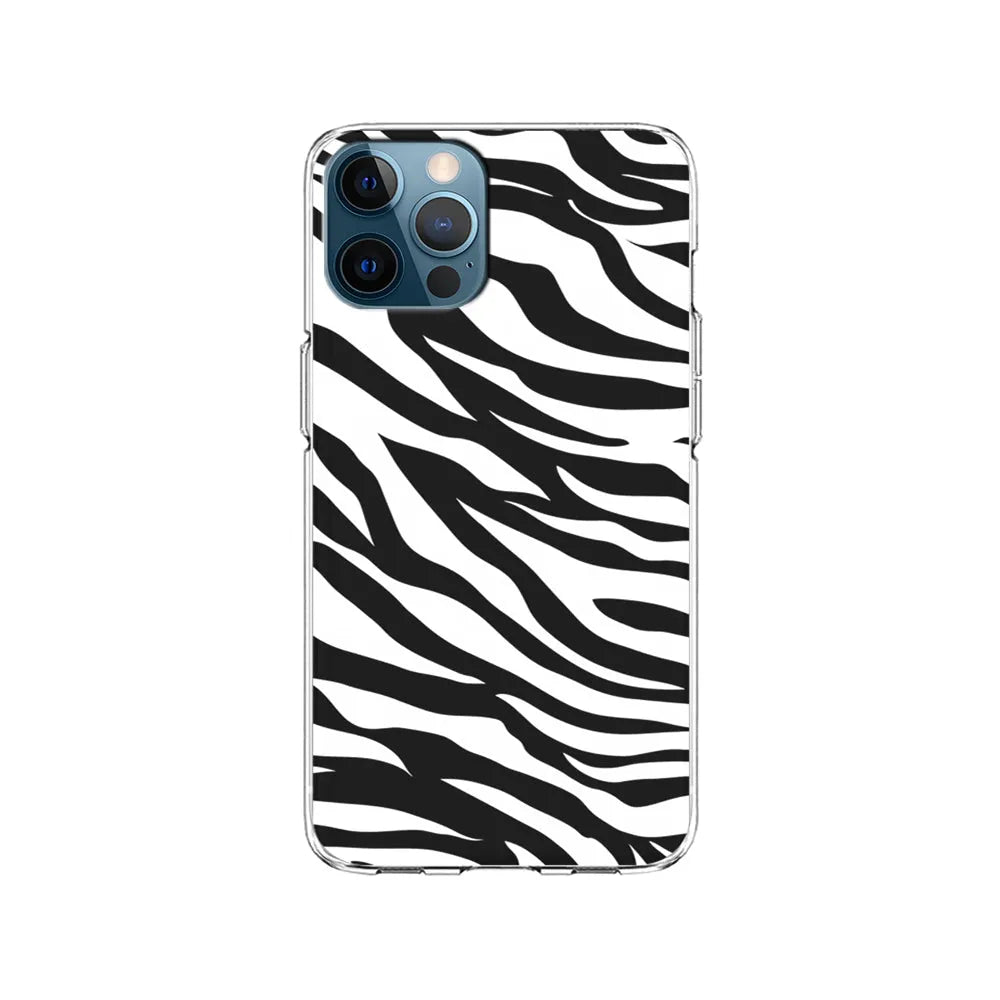 Zebra Skin Pattern iPhone 13 Pro Case-Clear Soft Case-Xtracase