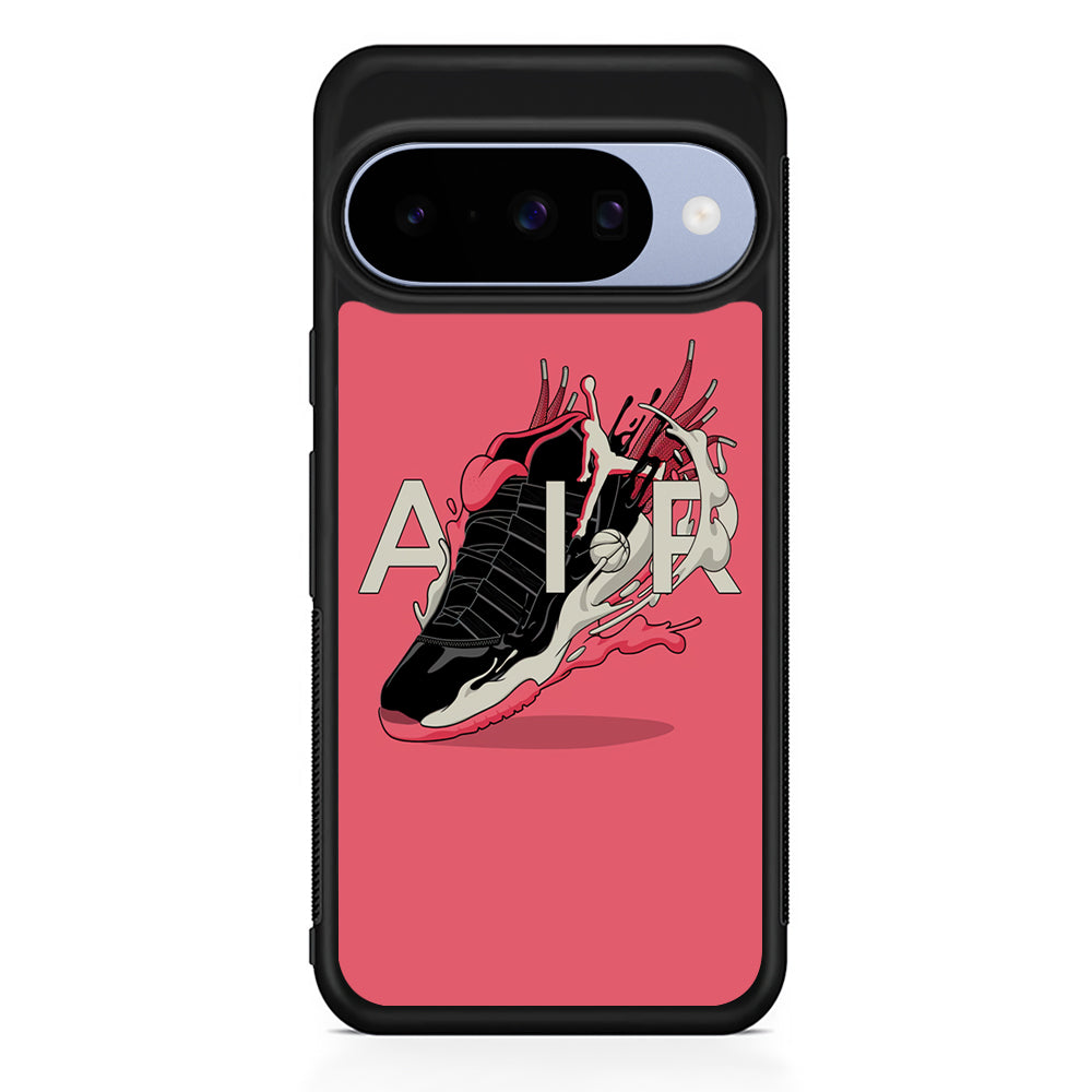 Air Jordan Paint Of Shoes Art Google Pixel 10 Case | Google Pixel 10 Rubber Protective Case