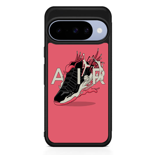 Air Jordan Paint Of Shoes Art Google Pixel 10 Case | Google Pixel 10 Rubber Protective Case