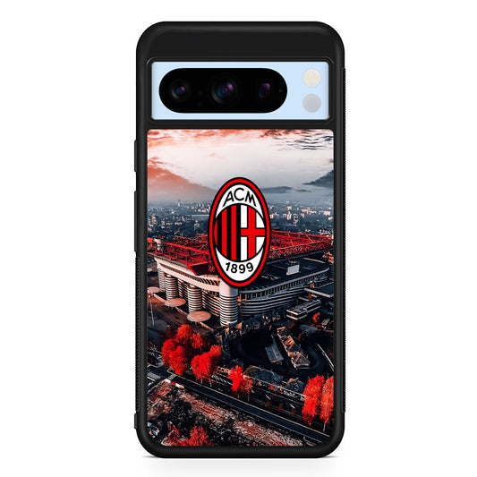 AC Milan San Siro Stadium Google Pixel 8 Pro Case | Slim Rubber Case for Google Pixel 8 Pro